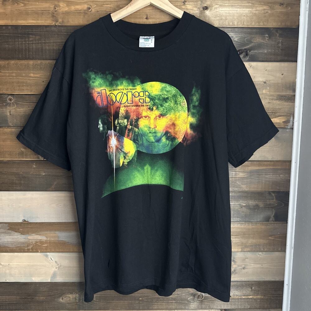 Vintage 90s The Doors Break On Through Band T-Shirt L Thrashed Winterland USA